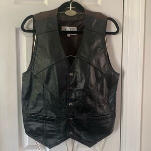 Ash Creek Trading Leather Vest Size L